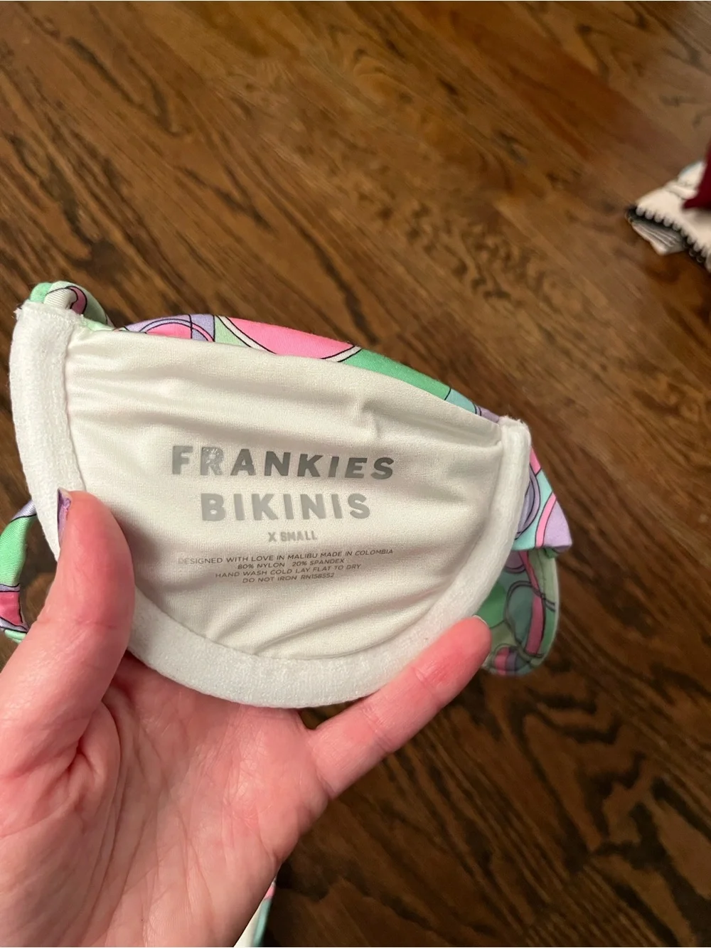 Frankie's Bikinis Maggie Top and Tia Bottoms in Vortex (Size XS Top & S Bottom)